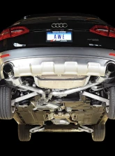 AWE Tuning Touring Edition Exhaust | 2.5" Diameter | 3.54" Dual Outlet Diamond Black Tips Audi allroad 2013-2016                                     - 3015-33018 - Image 2