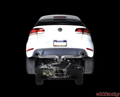 AWE Tuning Performance Cat Back Exhaust | 2.5" Diameter | 2.5" Dual Diamond Black Round Tips Volkswagen GTI 2010-2013 - 3015-33038