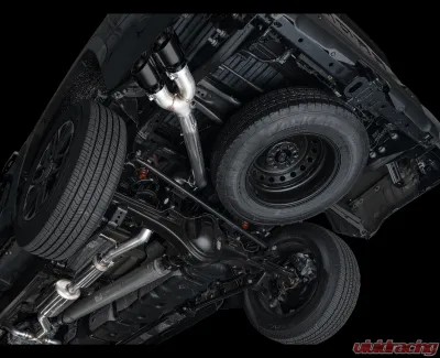 AWE Tuning 0FG Exhaust Dual Diamond Black Tips Toyota Tundra 2022-2025 - 3015-33063