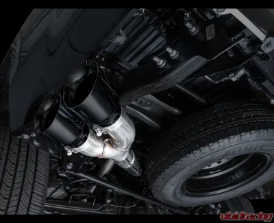 AWE Tuning 0FG Exhaust Dual Diamond Black Tips Toyota Tundra 2022-2025 - 3015-33063