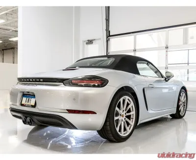 AWE Tuning Touring Edition Exhaust 2.5" Dual Diamond Black Tips for Porsche 718 Boxster/Cayman 2017-2025 - 3015-33080