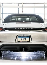 AWE Tuning Touring Edition Exhaust 2.5" Dual Diamond Black Tips for Porsche 718 Boxster/Cayman 2017-2025                                     - 3015-33080 - Image 3