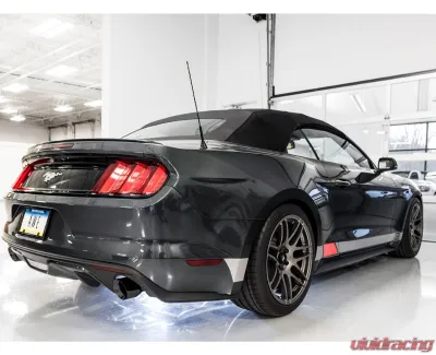 AWE Tuning Touring Edition Axle-Back Exhaust for Ford Mustang EcoBoost 2015-2023, 2.5" Stainless Steel, 4" Dual Diamond Black Tips - 3015-33086