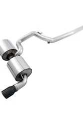 AWE Tuning Touring Edition Cat Back Exhaust | Non-Resonated | 3" Diameter | 4.5" Dual Diamond Black Tips Ford Focus RS 2016-2018                                     - 3015-33088 - Image 4