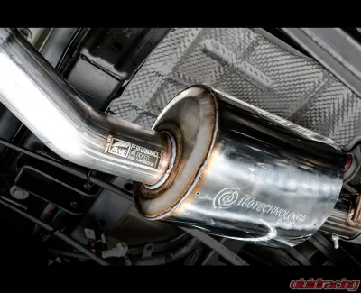 AWE Tuning Tread Edition Cat Back Dual Exhaust | 3" Diameter | 5" Dual Diamond Black Tips Jeep Gladiator 2020-2024 - 3015-33101