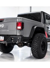 AWE Tuning Tread Edition Cat Back Dual Exhaust | 3" Diameter | 5" Dual Diamond Black Tips Jeep Gladiator 2020-2024                                     - 3015-33101 - Image 3