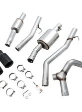 AWE Tuning Tread Edition Cat Back Dual Exhaust | 3" Diameter | 5" Dual Diamond Black Tips Jeep Gladiator 2020-2024                                     - 3015-33101 - Image 10