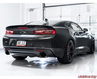 AWE Tuning Touring Edition Axle-back Exhaust | 3" Diameter | 4.5" Dual Outlet Diamond Black Tips Chevrolet Camaro SS 2016-2024|Chevrolet Camaro LT1 2020-2024 - 3015-33103