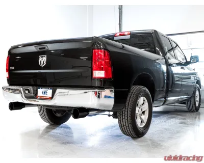 AWE Tuning 0FG Dual Rear Exit Cat Back | 3" Diameter | 5" Dual Diamond Black Tips Ram 1500 2011-2018 - 3015-33104