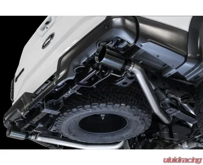 AWE Tuning 0FG Performance Cat Back Exhaust | Resonated | 3" Diameter | 5" Dual Diamond Black Tips Ford F-150 Raptor 2017-2020 - 3015-33106