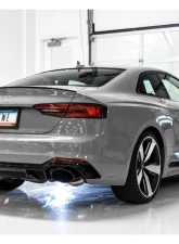 AWE Tuning Touring Edition Exhaust | Non-Resonated | 3" Diameter | 7" Dual Diamond Black RS-Style Tips Audi RS5 2018-2019                                     - 3015-33108 - Image 3