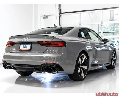 AWE Tuning Touring Edition Exhaust | Non-Resonated | 3" Diameter | 7" Dual Diamond Black RS-Style Tips Audi RS5 2018-2019 - 3015-33108