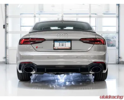 AWE Tuning Touring Edition Exhaust | Non-Resonated | 3" Diameter | 7" Dual Diamond Black RS-Style Tips Audi RS5 2018-2019 - 3015-33108