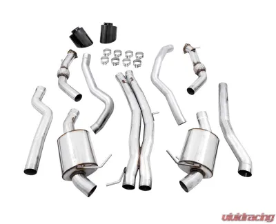 AWE Tuning Touring Edition Exhaust | Non-Resonated | 3" Diameter | 7" Dual Diamond Black RS-Style Tips Audi RS5 Sportback 2019-2019 - 3015-33114