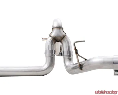 AWE Tuning 0FG Dual Split Rear Exhaust | 3" Diameter | 5" Dual Diamond Black Tips Ford F-150 2021-2025 - 3015-33119