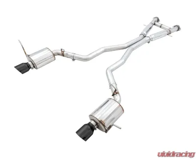 AWE Tuning Touring Edition Exhaust | 3" Diameter | 5" Dual Diamond Black Tips Jeep Grand Cherokee SRT 2014-2021 - 3015-33121