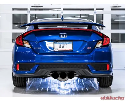AWE Tuning Touring Edition Exhaust | 3" Diameter | 4.5" Dual Diamond Black Tips Honda Civic Si 2017-2020 - 3015-33122