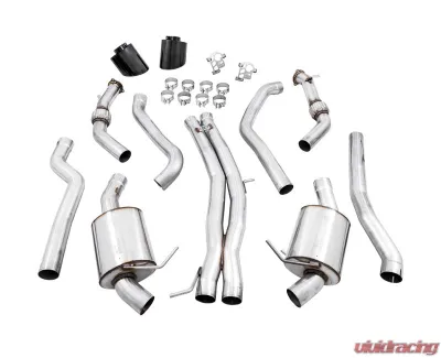 AWE Tuning Touring Edition Exhaust | 3" Diameter | 7" Dual Diamond Black RS-Style Tips Audi RS5 2021-2024 - 3015-33123