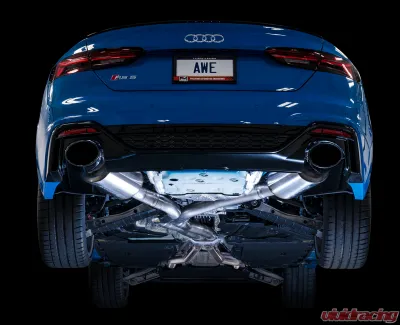 AWE Tuning Touring Edition Exhaust | 3" Diameter | 7" Dual Diamond Black RS-Style Tips Audi RS5 2021-2024 - 3015-33123