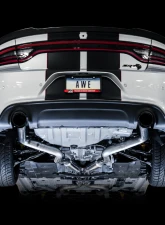 AWE Tuning Track Edition Exhaust | 3" Diameter | 4.5" Dual Diamond Black Tips Dodge Charger 2015-2020                                     - 3015-33126 - Image 3