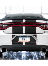 AWE Tuning Track Edition Exhaust | 3" Diameter | 4.5" Dual Diamond Black Tips Dodge Charger 2015-2020                                     - 3015-33126 - Image 4