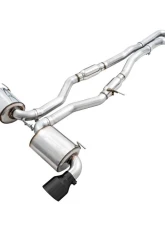 AWE Tuning Resonated Touring Edition Exhaust | 3" Diameter | 5" Dual Diamond Black Tips Toyota GR Supra 2020-2025                                     - 3015-33132 - Image 3