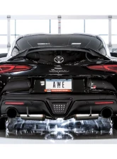 AWE Tuning Resonated Touring Edition Exhaust | 3" Diameter | 5" Dual Diamond Black Tips Toyota GR Supra 2020-2025                                     - 3015-33132 - Image 2