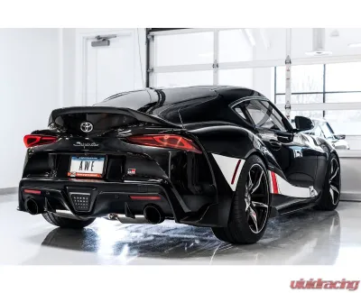 AWE Tuning Resonated Touring Edition Exhaust | 3" Diameter | 5" Dual Diamond Black Tips Toyota GR Supra 2020-2025 - 3015-33132
