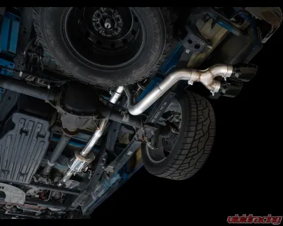 AWE 0FG Side Exit Exhaust | 4.5" Diamond Black Tips - 3015-33145