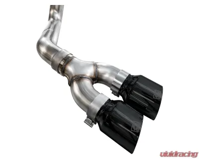 AWE 0FG Side Exit Exhaust | 4.5" Diamond Black Tips - 3015-33145