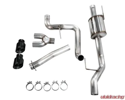 AWE 0FG Side Exit Exhaust | 4.5" Diamond Black Tips - 3015-33145