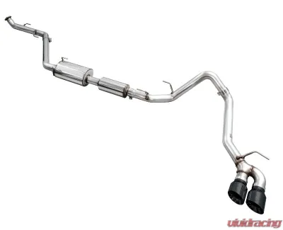 AWE Tuning 0FG Exhaust | 4.5" Dual Diamond Black Tips Toyota Tacoma 2024-2025 - 3015-33254