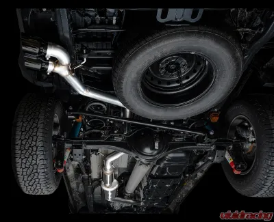 AWE Tuning 0FG Exhaust | 4.5" Dual Diamond Black Tips Toyota Tacoma 2024-2025 - 3015-33254