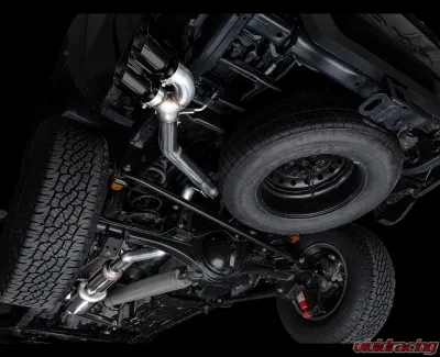 AWE Tuning 0FG Exhaust | 4.5" Dual Diamond Black Tips Toyota Tacoma 2024-2025 - 3015-33254