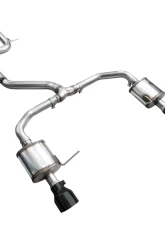 AWE Tuning Touring Edition Exhaust Diamond Black Tips Volkswagen Jetta GLI 2022-2026                                     - 3015-33275 - Image 2