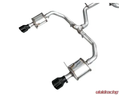 AWE Tuning Touring Edition Exhaust Diamond Black Tips Volkswagen Jetta GLI 2022-2026 - 3015-33275