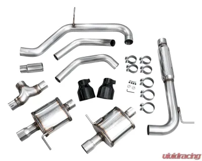 AWE Tuning Touring Edition Exhaust Diamond Black Tips Volkswagen Jetta GLI 2022-2026 - 3015-33275