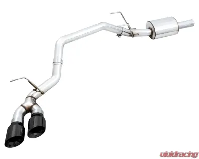 AWE Tuning 0FG Single Side Exit Cat Back Exhaust | 3" Diameter | 4.5" Dual Diamond Black Tips Ram 1500 2011-2018 - 3015-33309