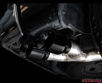 AWE Tuning 0FG Single Side Exit Cat Back Exhaust | 3" Diameter | 4.5" Dual Diamond Black Tips Ram 1500 2011-2018 - 3015-33309