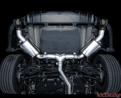 AWE Tuning Touring Edition Exhaust | 3" Diameter | 5" Dual Diamond Black Tips Acura Integra|Honda Civic Si 2022-2025 - 3015-33331