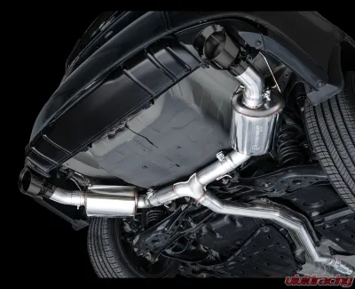 AWE Tuning Touring Edition Exhaust | 3" Diameter | 5" Dual Diamond Black Tips Acura Integra|Honda Civic Si 2022-2025 - 3015-33331