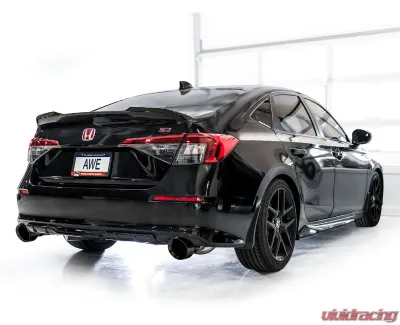 AWE Tuning Touring Edition Exhaust | 3" Diameter | 5" Dual Diamond Black Tips Acura Integra|Honda Civic Si 2022-2025 - 3015-33331