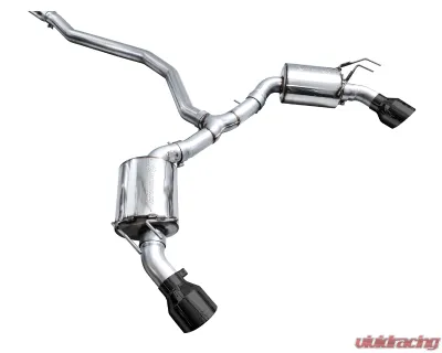 AWE Tuning Touring Edition Exhaust | 3" Diameter | 5" Dual Diamond Black Tips Acura Integra|Honda Civic Si 2022-2025 - 3015-33331