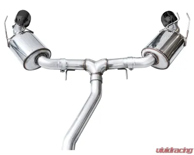 AWE Tuning Touring Edition Exhaust | 3" Diameter | 5" Dual Diamond Black Tips Acura Integra|Honda Civic Si 2022-2025 - 3015-33331