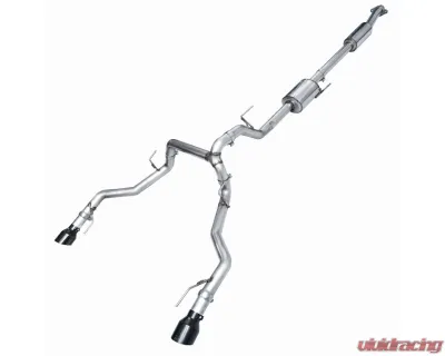 AWE Tuning 0FG Resonated Cat Back | 3" Diameter | 5" Dual Diamond Black Tips Ford F-150 Tremor 2021-2025 - 3015-33402