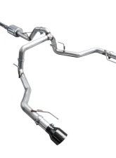 AWE Tuning 0FG Resonated Cat Back | 3" Diameter | 5" Dual Diamond Black Tips Ford F-150 Tremor 2021-2025                                     - 3015-33402 - Image 14