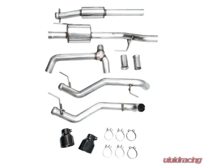 AWE Tuning 0FG Resonated Cat Back | 3" Diameter | 5" Dual Diamond Black Tips Ford F-150 Tremor 2021-2025 - 3015-33402