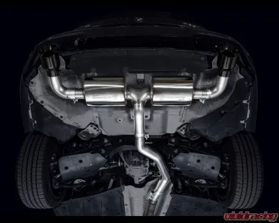 AWE Tuning Touring Edition Axle Back Exhaust 3" Dual 4.5" Black Tips for BMW 330i/430i 2019-2024 - 3015-33429