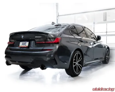 AWE Tuning Touring Edition Axle Back Exhaust 3" Dual 4.5" Black Tips for BMW 330i/430i 2019-2024 - 3015-33429
