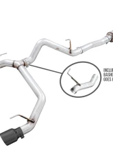 AWE Tuning 0FG Cat Back Exhaust | 3" Diameter | 4.5" Dual Diamond Black Tips Ford Bronco 2021-2025                                     - 3015-33456 - Image 6
